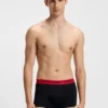 Three-pack of stretch-cotton trunks with logo waistbands