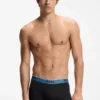 Three-pack of stretch-cotton trunks with logo waistbands