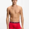 Three-pack of stretch-cotton trunks with logo waistbands