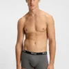 Three-pack of stretch-cotton trunks with logo waistbands