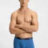 Three-pack of stretch-cotton trunks with logo waistbands