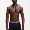 Three-pack of stretch-cotton trunks with logo waistbands