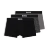 Three-pack of stretch-cotton trunks with logos