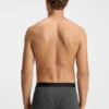 Three-pack of stretch-cotton trunks with logos
