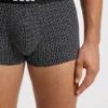 Three-pack of stretch-cotton trunks with logos