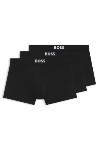 Three-pack of stretch-microfibre trunks