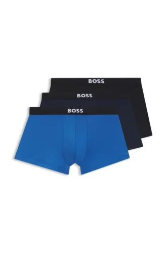 Three-pack of stretch-microfibre trunks