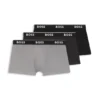 Three-pack of trunks with logo waistbands