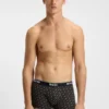 Three-pack of trunks with logo waistbands