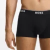 Three-pack of trunks with logo waistbands
