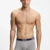 Three-pack of trunks with logo waistbands
