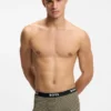 Three-pack of trunks with logo waistbands