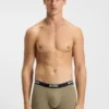 Three-pack of trunks with logo waistbands