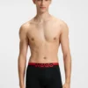 Three-pack of trunks with split-logo waistband