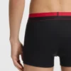 Three-pack of trunks with split-logo waistband