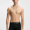 Three-pack of trunks with split-logo waistband