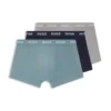 Three-pack trunks with jacquard logo waistband