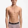 Three-pack trunks with jacquard logo waistband