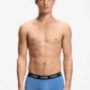 Three-pack trunks with jacquard logo waistband