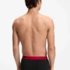 Three-pack trunks with jacquard logo waistband