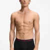 Three-pack trunks with jacquard logo waistband