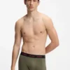 Three-pack trunks with jacquard logo waistband