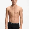 Three-pack trunks with jacquard logo waistband