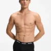 Three-pack trunks with jacquard logo waistband