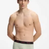 Three-pack trunks with jacquard logo waistband