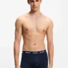 Three-pack trunks with jacquard logo waistband