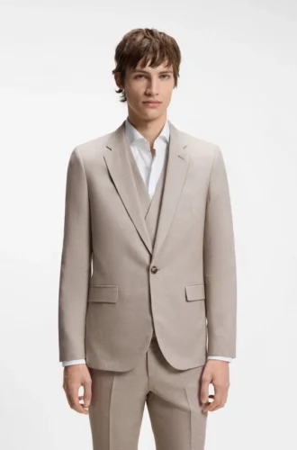 Three-piece extra-slim-fit suit