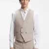 Three-piece extra-slim-fit suit