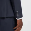 Three-piece slim-fit suit in patterned stretch wool
