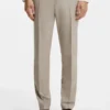 Three-piece slim-fit suit in patterned stretch wool