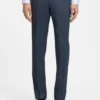 Three-piece slim-fit suit in patterned stretch wool