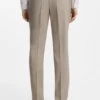Three-piece slim-fit suit in patterned stretch wool
