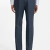 Three-piece slim-fit suit in patterned stretch wool