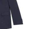 Three-piece slim-fit suit in patterned stretch wool