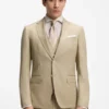 Three-piece slim-fit suit in virgin-wool serge Three-piece slim-fit suit in virgin-wool serge