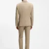 Three-piece slim-fit suit in virgin-wool serge Three-piece slim-fit suit in virgin-wool serge