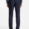 Three-piece slim-fit suit in virgin-wool serge Three-piece slim-fit suit in virgin-wool serge
