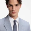 Three-piece slim-fit suit in wool-blend poplin Three-piece slim-fit suit in wool-blend poplin
