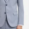 Three-piece slim-fit suit in wool-blend poplin Three-piece slim-fit suit in wool-blend poplin