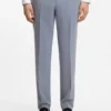 Three-piece slim-fit suit in wool-blend poplin Three-piece slim-fit suit in wool-blend poplin