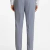 Three-piece slim-fit suit in wool-blend poplin Three-piece slim-fit suit in wool-blend poplin