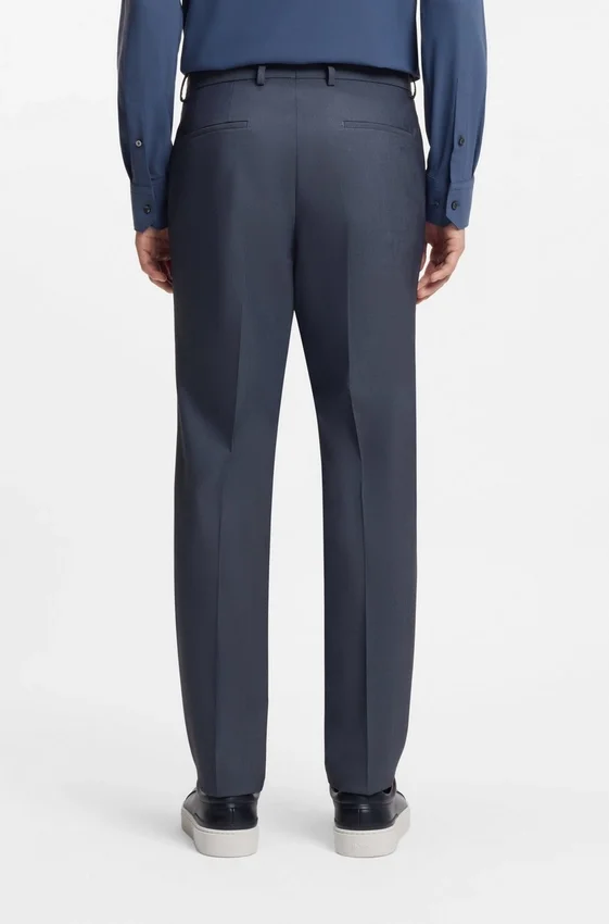 Three-piece slim-fit suit with zip waistcoat Three-piece slim-fit suit with zip waistcoat