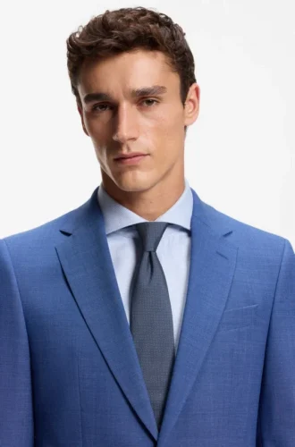 Tie with jacquard pattern