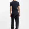 Tonal-artwork slim-fit T-shirt in mercerised cotton