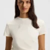 Tonal-artwork slim-fit T-shirt in mercerised cotton