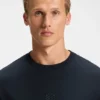 Tonal-artwork T-shirt in interlock cotton